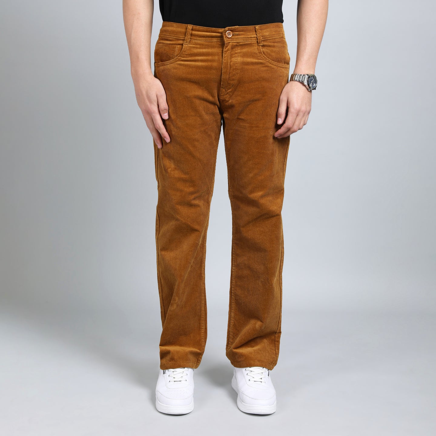 ESPRESSO GOLDEN BROWN CORDUROY PANTS 4770-7